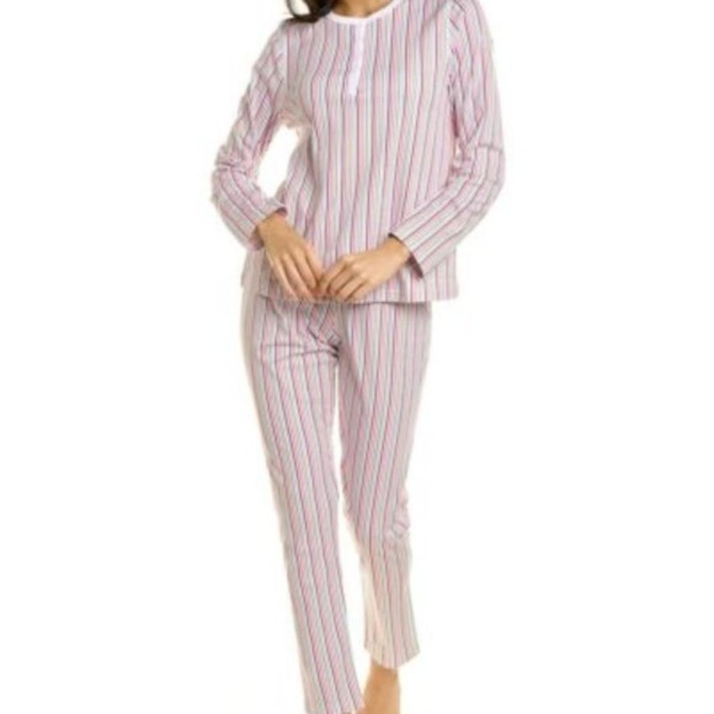 NWT Roller Rabbit Party Striped Pajama Long Sleeve Set Size XS